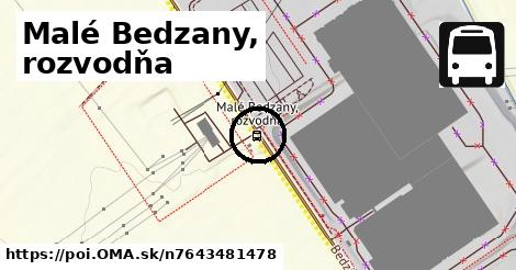 Malé Bedzany, rozvodňa