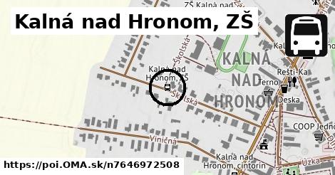 Kalná nad Hronom, ZŠ