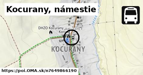 Kocurany, námestie