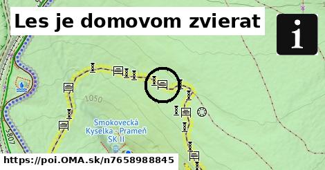 Les je domovom zvierat