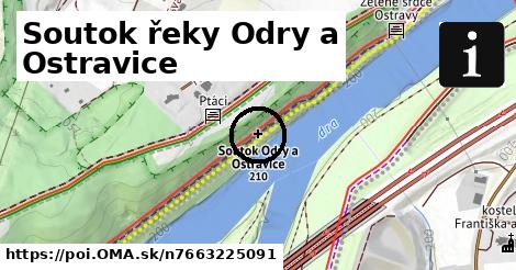 Soutok řeky Odry a Ostravice