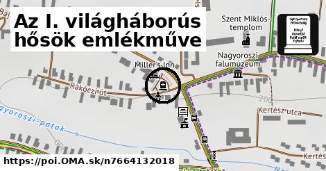 Az I. világháborús hősök emlékműve