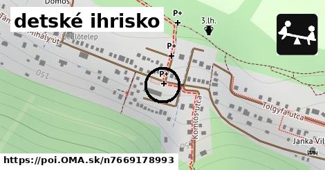 detské ihrisko