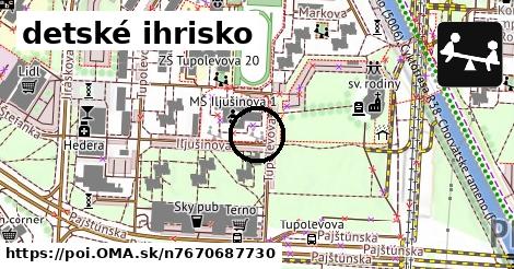 detské ihrisko