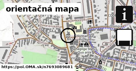 orientačná mapa