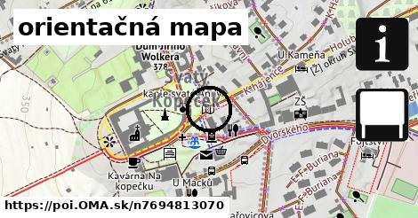 orientačná mapa