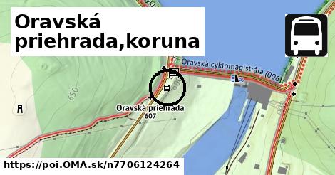 Oravská priehrada,koruna