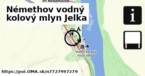 Némethov vodný kolový mlyn Jelka