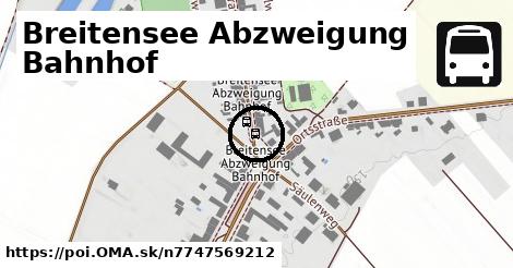 Breitensee Abzweigung Bahnhof