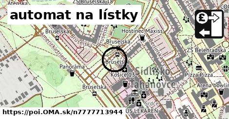 automat na lístky