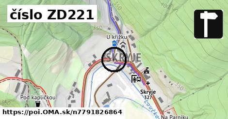 číslo ZD221