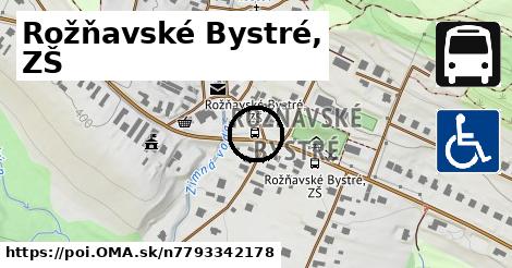 Rožňavské Bystré, ZŠ