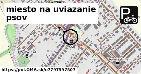 miesto na uviazanie psov