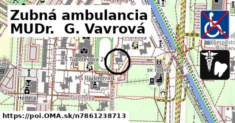 Zubná ambulancia MUDr.  G. Vavrová