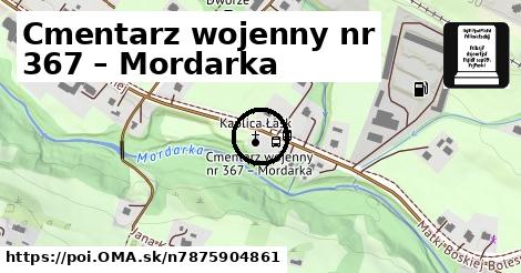 Cmentarz wojenny nr 367 – Mordarka