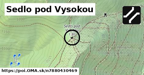 Sedlo pod Vysokou