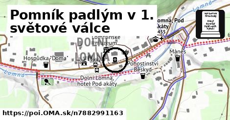 Pomník padlým v 1. světové válce