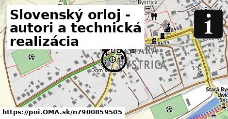 Slovenský orloj - autori a technická realizácia