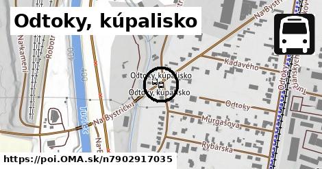 Odtoky, kúpalisko