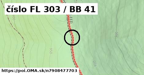 číslo FL 303 / BB 41