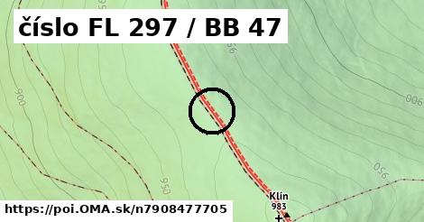 číslo FL 297 / BB 47