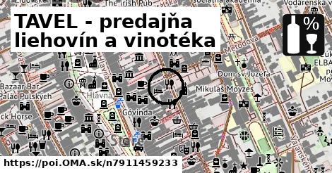 TAVEL - predajňa liehovín a vinotéka