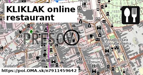 KLIKLAK online restaurant