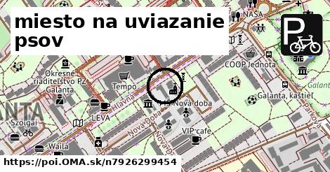 miesto na uviazanie psov