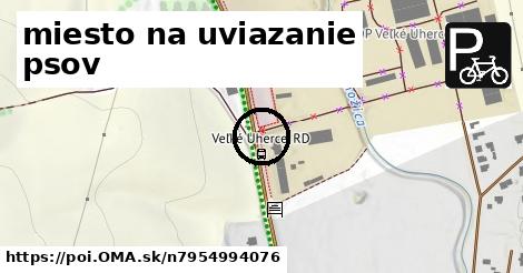 miesto na uviazanie psov