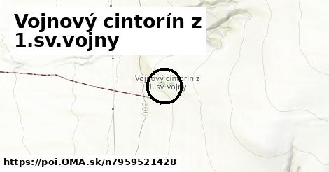 Vojnový cintorín z 1.sv.vojny