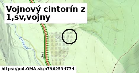 Vojnový cintorín z 1,sv,vojny