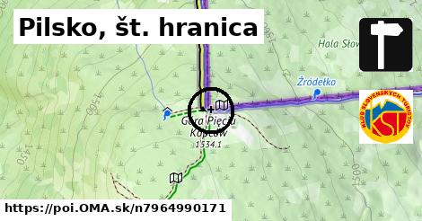 Pilsko, št. hranica