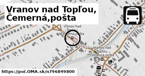 Vranov nad Topľou, Čemerná,pošta