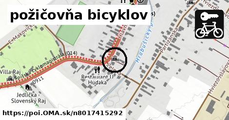 požičovňa bicyklov