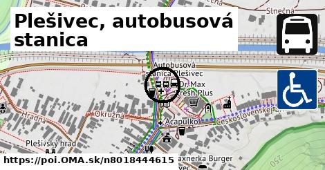 Plešivec, autobusová stanica