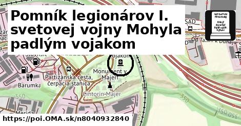 Pomník legionárov I. svetovej vojny Mohyla padlým vojakom