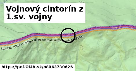 Vojnový cintorín z 1.sv. vojny