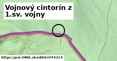 Vojnový cintorín z 1.sv. vojny