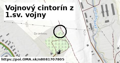 Vojnový cintorín z 1.sv. vojny