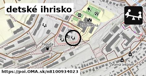 detské ihrisko