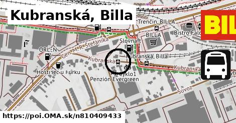 Kubranská, Billa