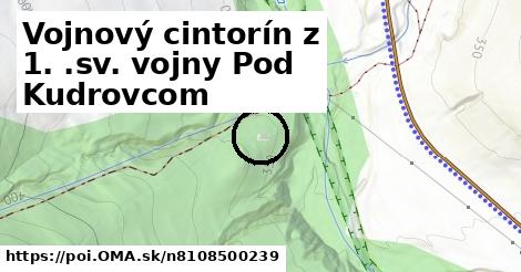 Vojnový cintorín z 1. .sv. vojny Pod Kudrovcom