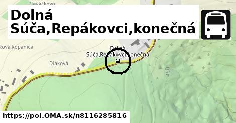 Dolná Súča,Repákovci,konečná