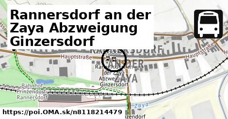 Rannersdorf an der Zaya Abzweigung Ginzersdorf