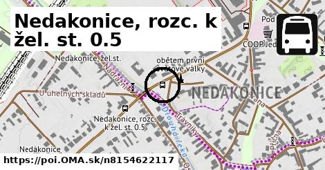 Nedakonice, rozc. k žel. st. 0.5