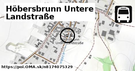 Höbersbrunn Untere Landstraße