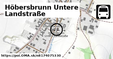 Höbersbrunn Untere Landstraße
