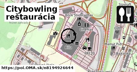 Citybowling reštaurácia