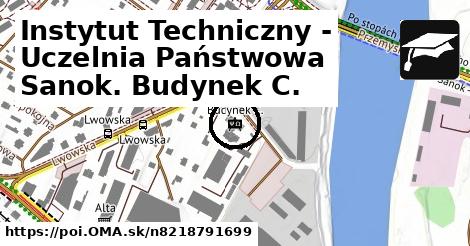 Instytut Techniczny - Uczelnia Państwowa Sanok. Budynek C.