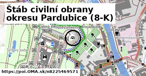 Štáb civilní obrany okresu Pardubice (8-K)